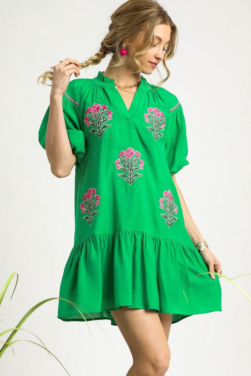 The Gemma Embroidered Dress