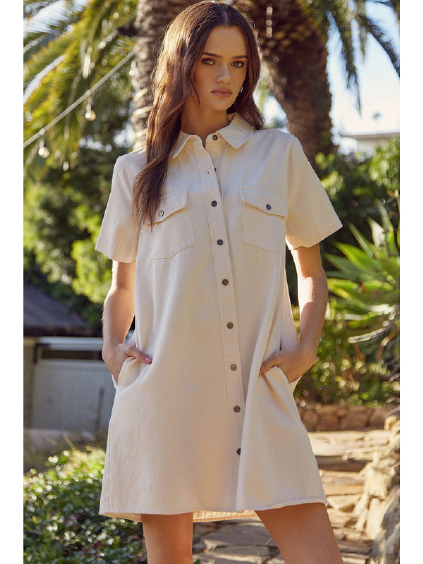 Feeling Fine Washed Cotton Denim Dress Feeling Fine Washed Cotton Denim Dress