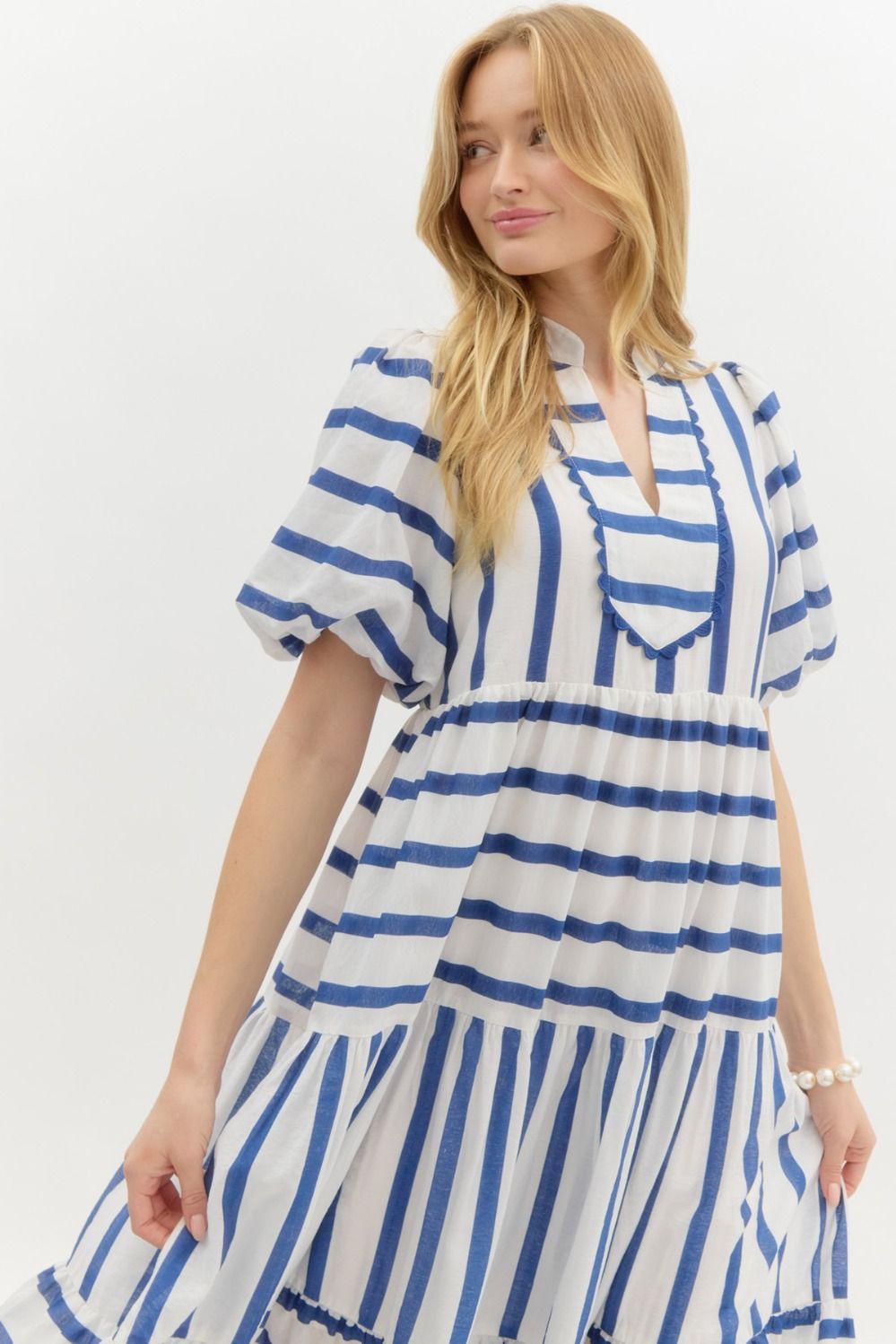 navy blue and white striped dress plus size Navy and White Stripe Dress