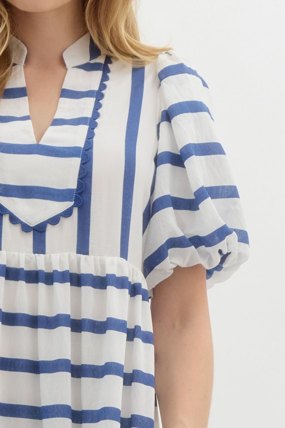 navy blue and white striped dress plus size Navy and White Stripe Dress